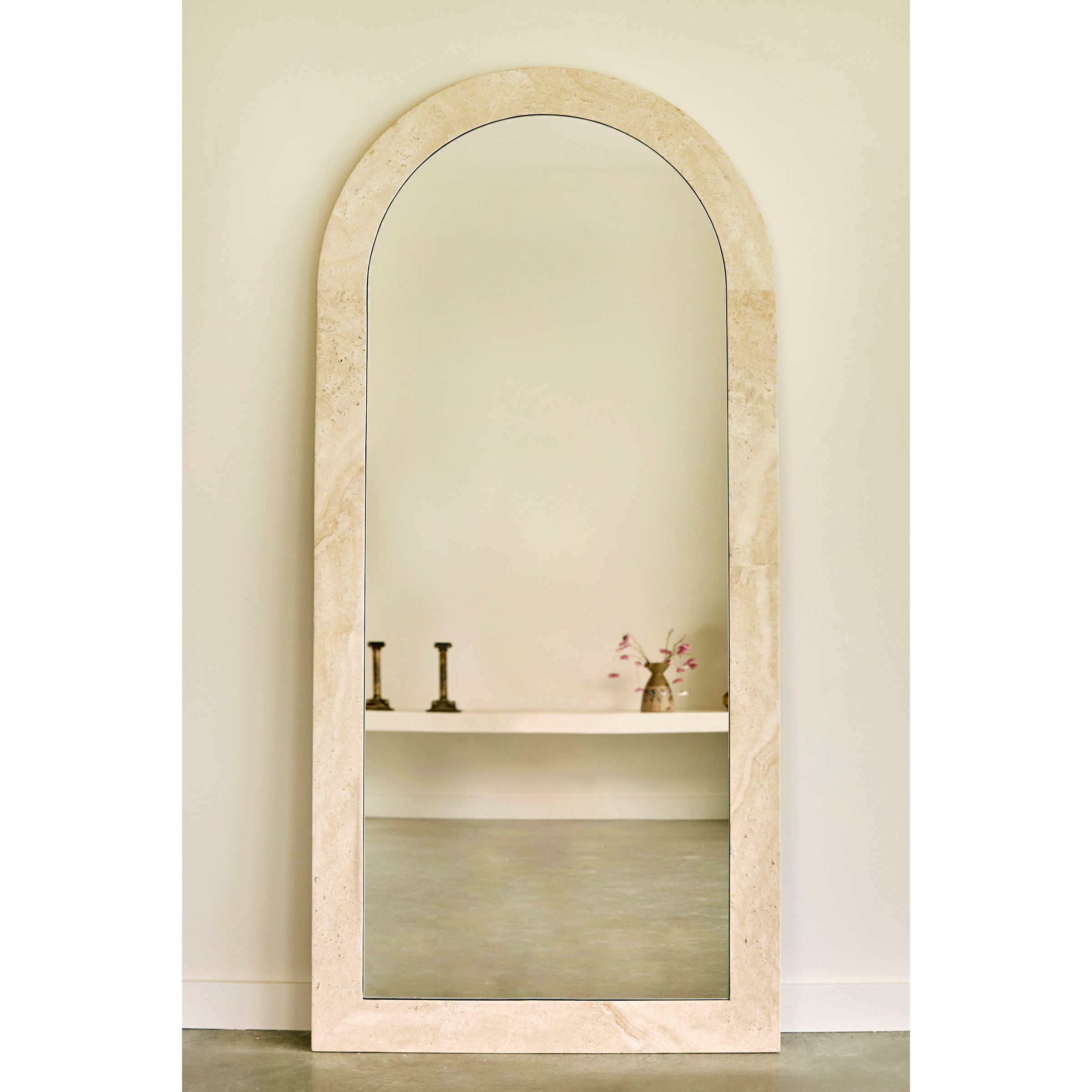 Natural Stone Arc Mirror