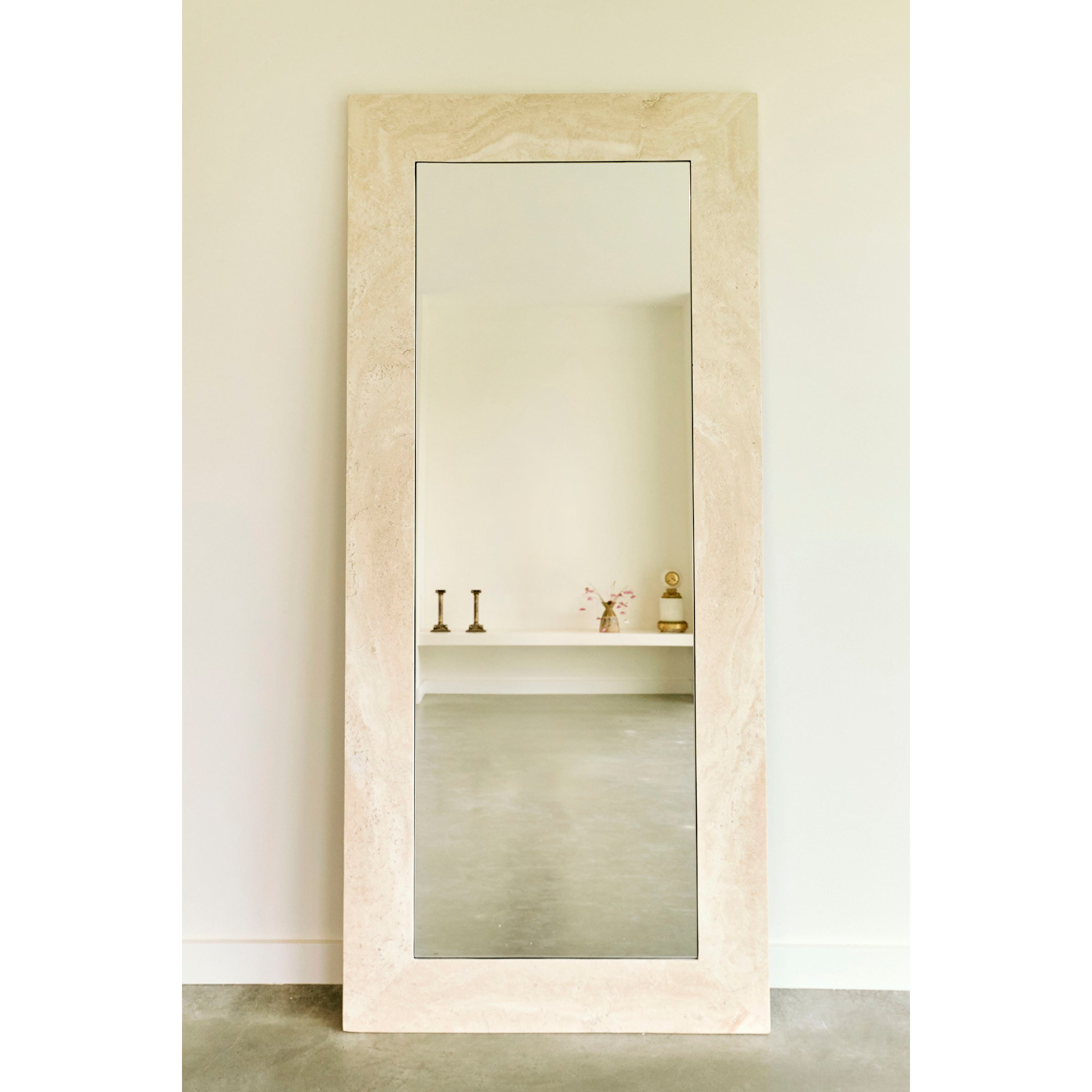 Natural Stone Rectangular Mirror