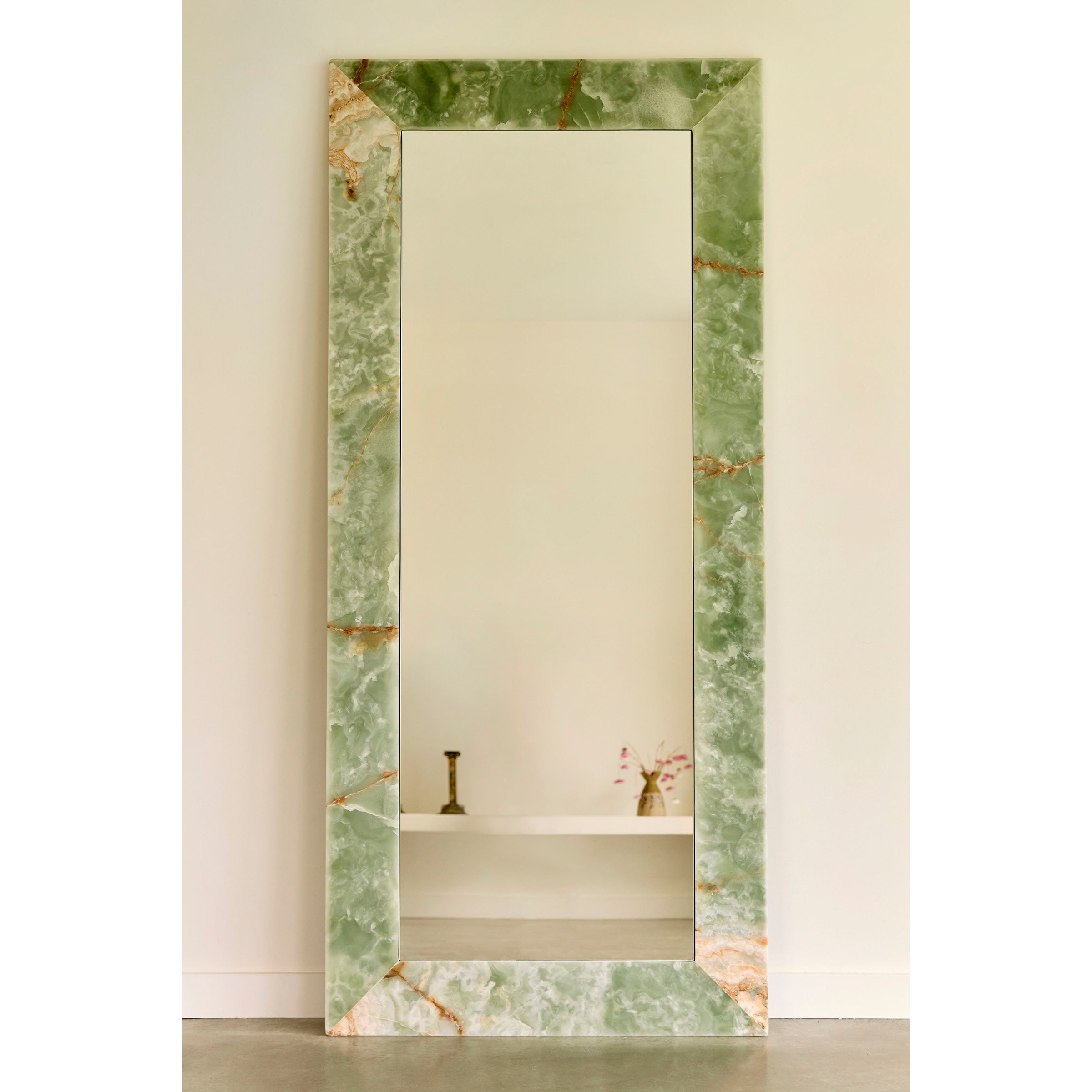 Natural Stone Rectangular Mirror