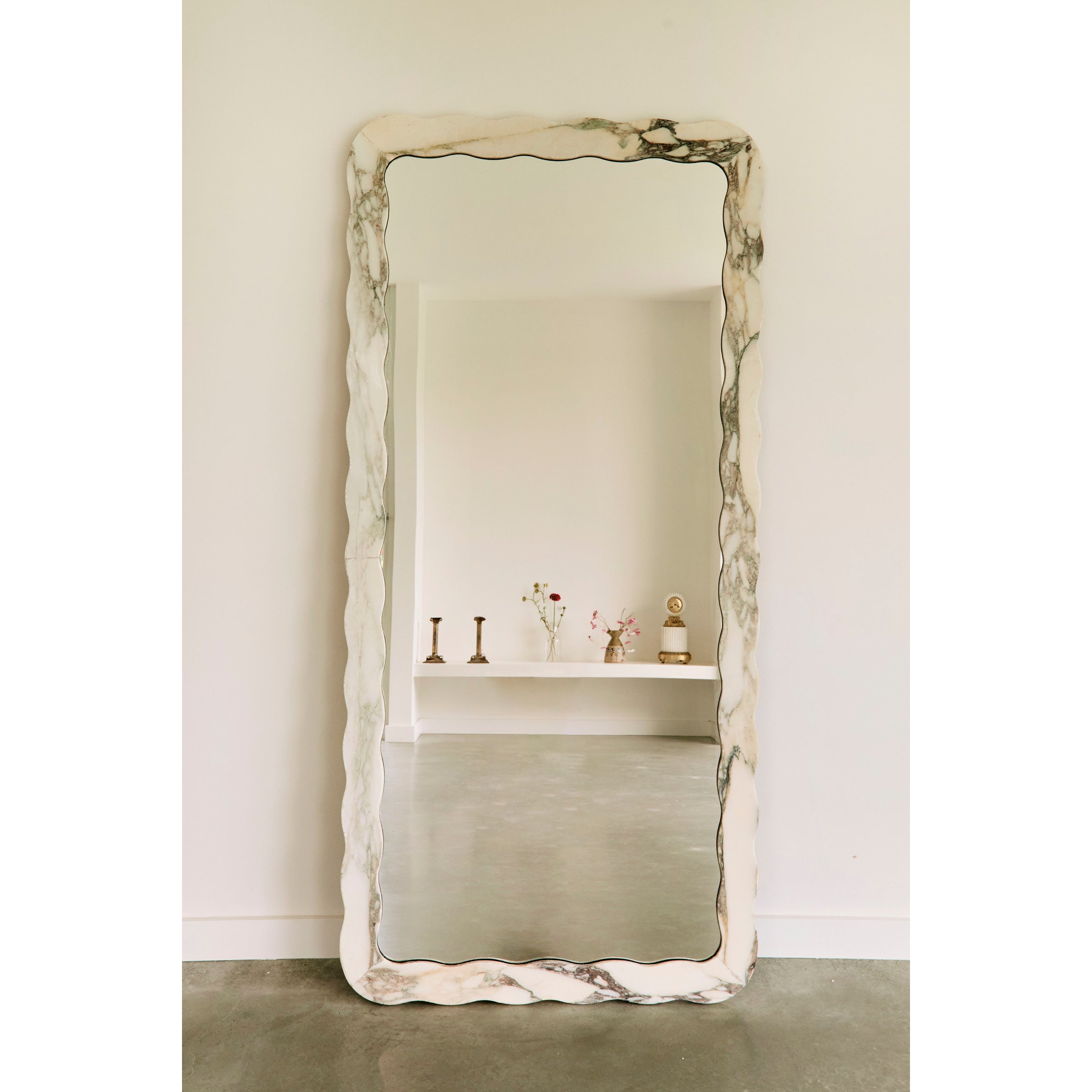 Natural Stone Scallop Mirror