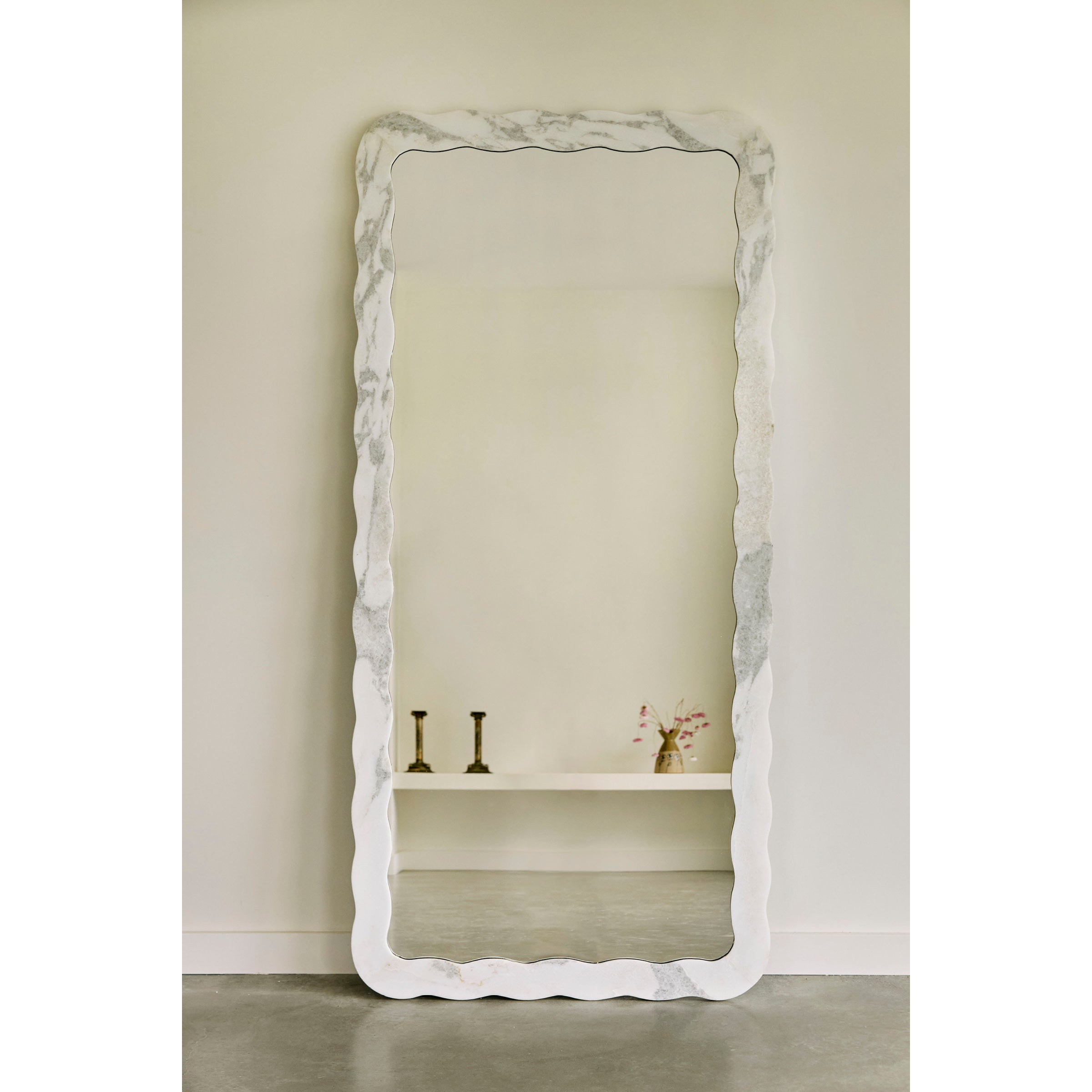Natural Stone Scallop Mirror