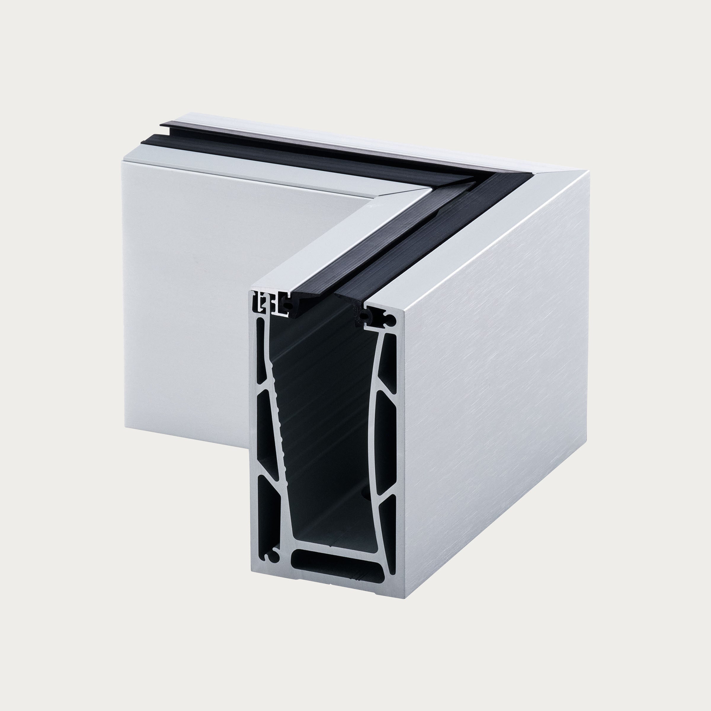 Rana - 15x15cm Residential Aluminum Internal Channel / Base Shoe Corner ...