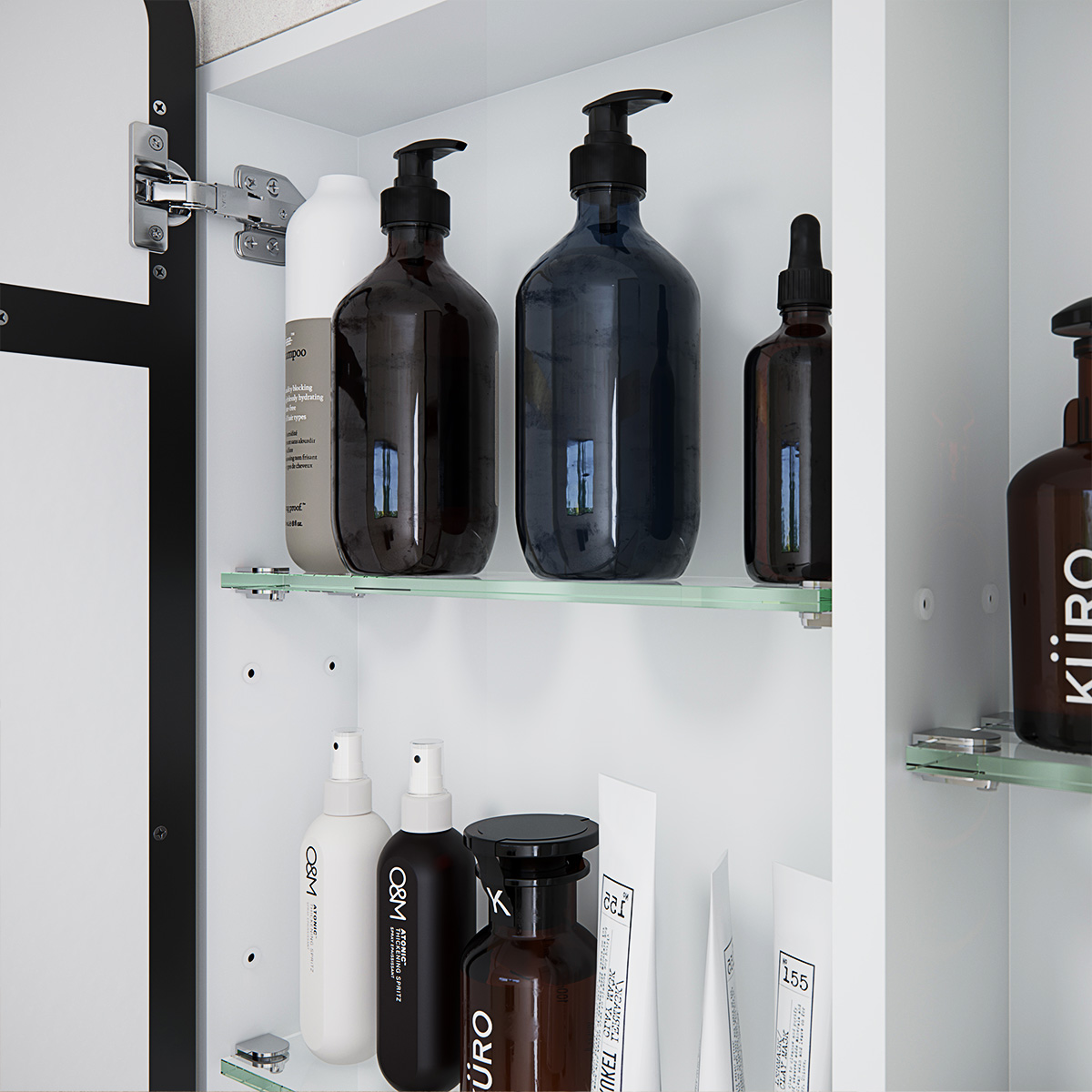 Calla Steel Frame Square Medicine GlassWarehouse.us