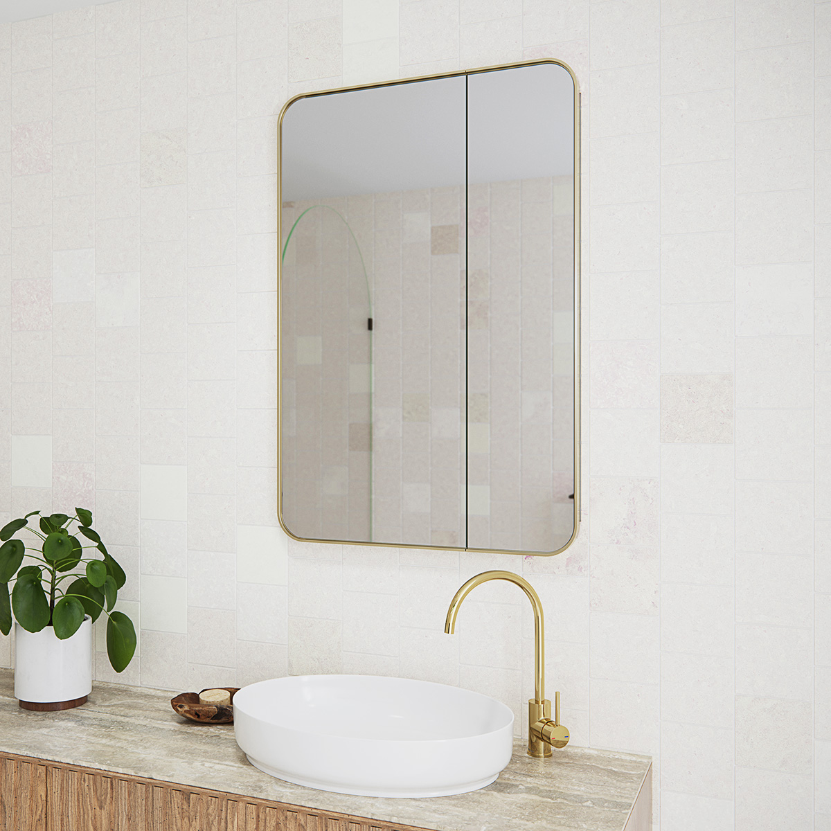 Calla Steel Frame Square Medicine GlassWarehouse.us