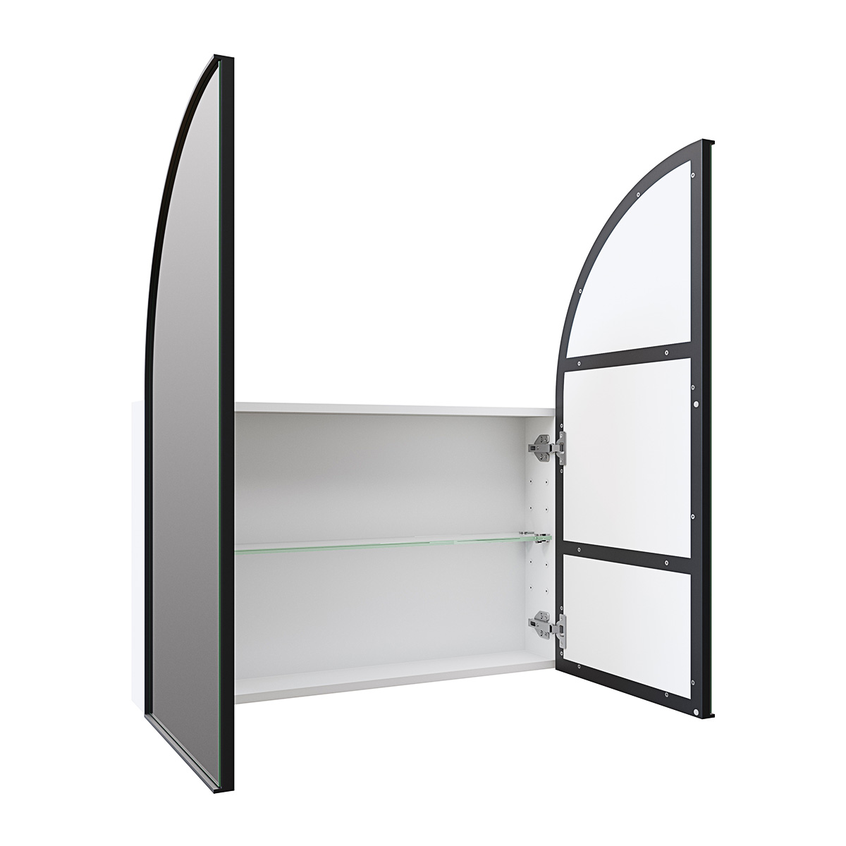 Aria Steel Frame Arch Medicine GlassWarehouse.us