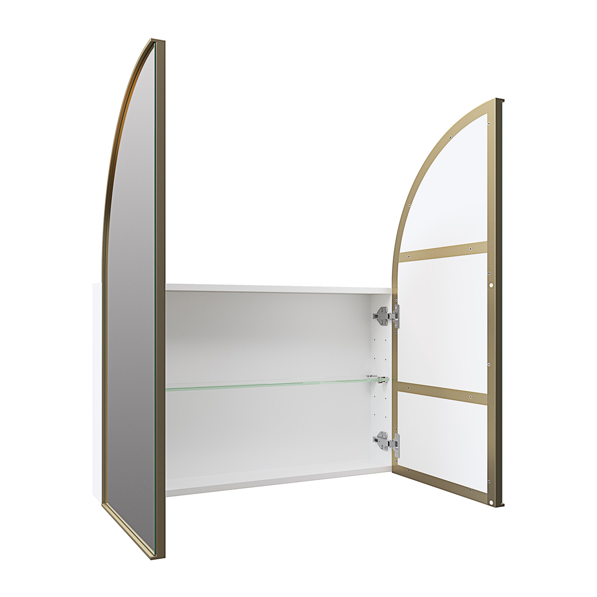 Aria Steel Frame Arch Medicine GlassWarehouse.us