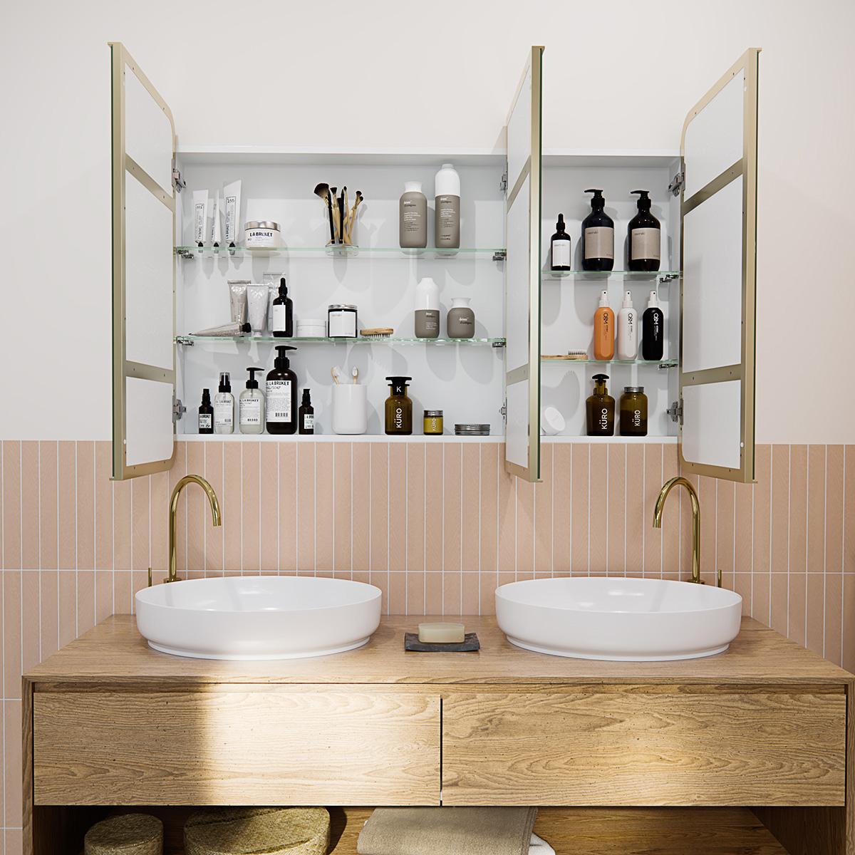 Calla Steel Frame Square Medicine GlassWarehouse.us