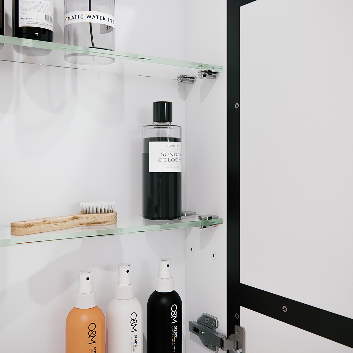 Calla Steel Frame Square Medicine GlassWarehouse.us