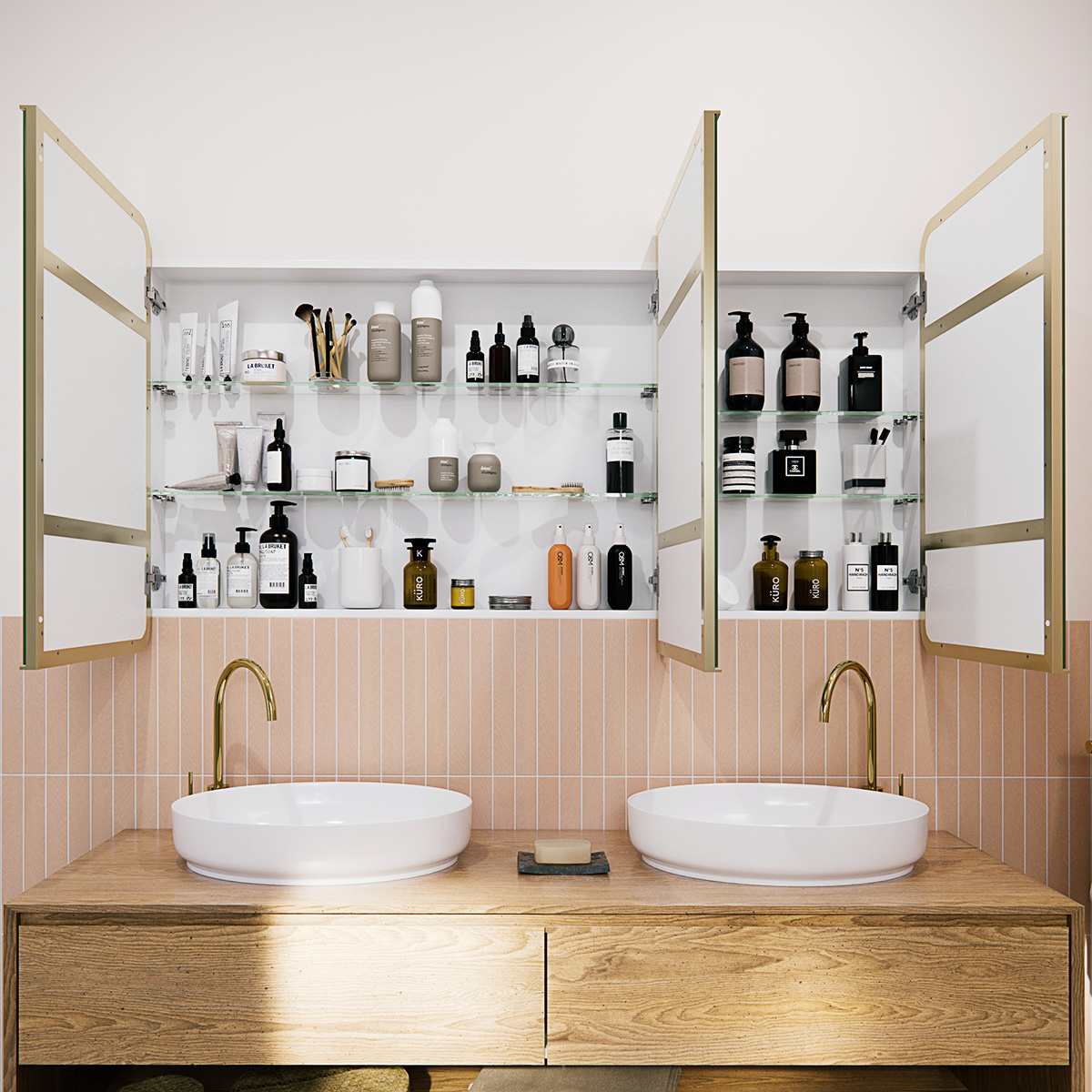 Calla Steel Frame Square Medicine GlassWarehouse.us