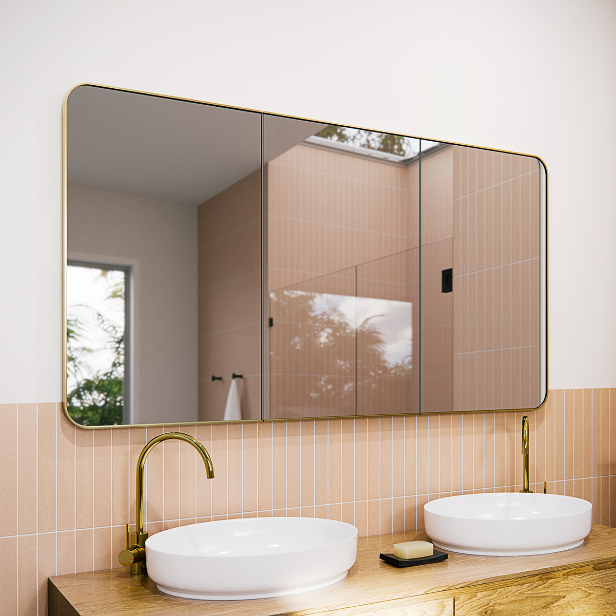 Calla Steel Frame Square Medicine GlassWarehouse.us