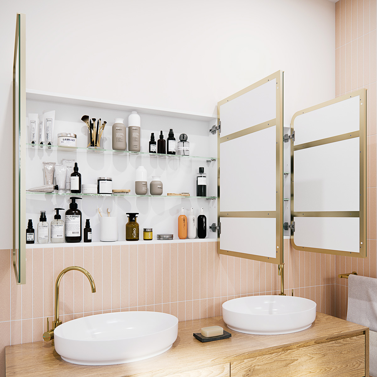 Calla Steel Frame Square Medicine GlassWarehouse.us