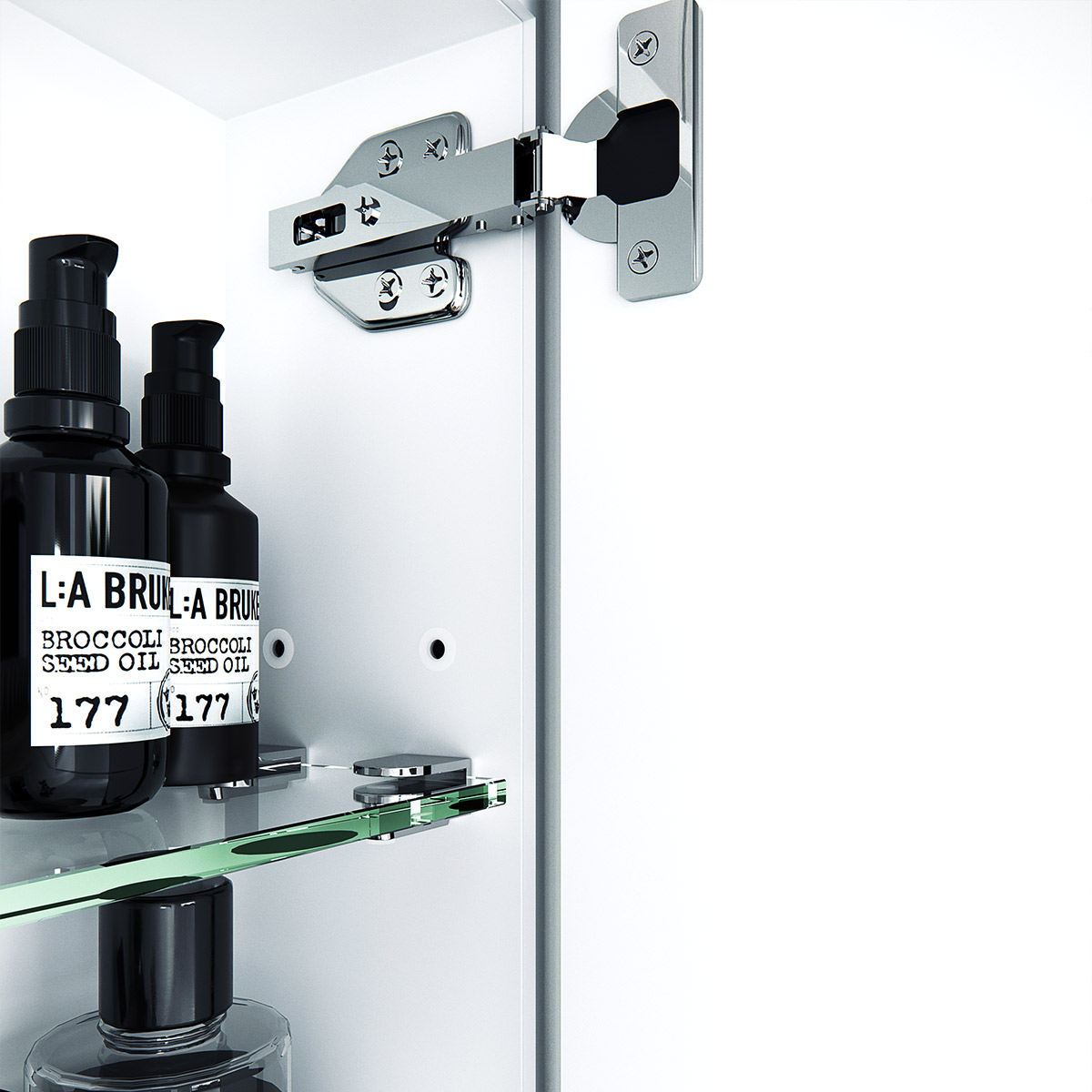 Juno Steel Frame Round Medicine GlassWarehouse.us