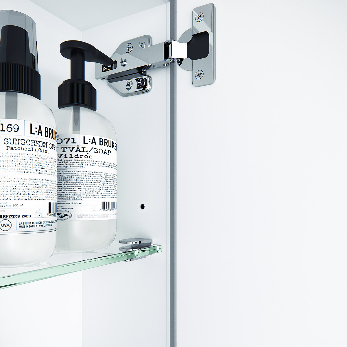 Juno Steel Frame Round Medicine GlassWarehouse.us