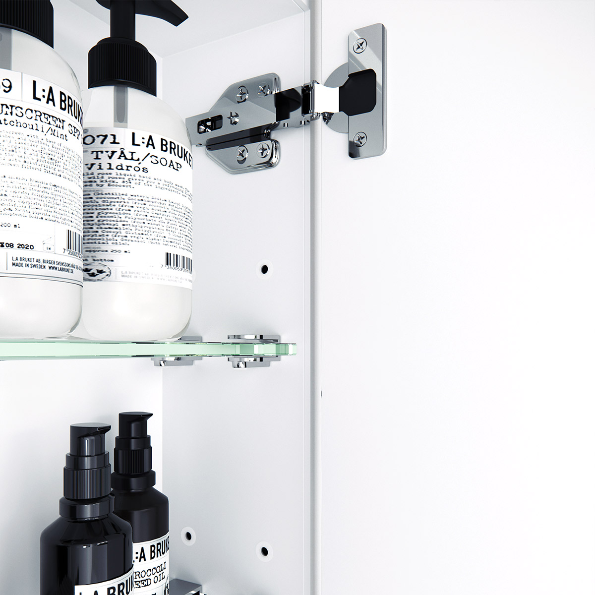 Juno Steel Frame Round Medicine GlassWarehouse.us