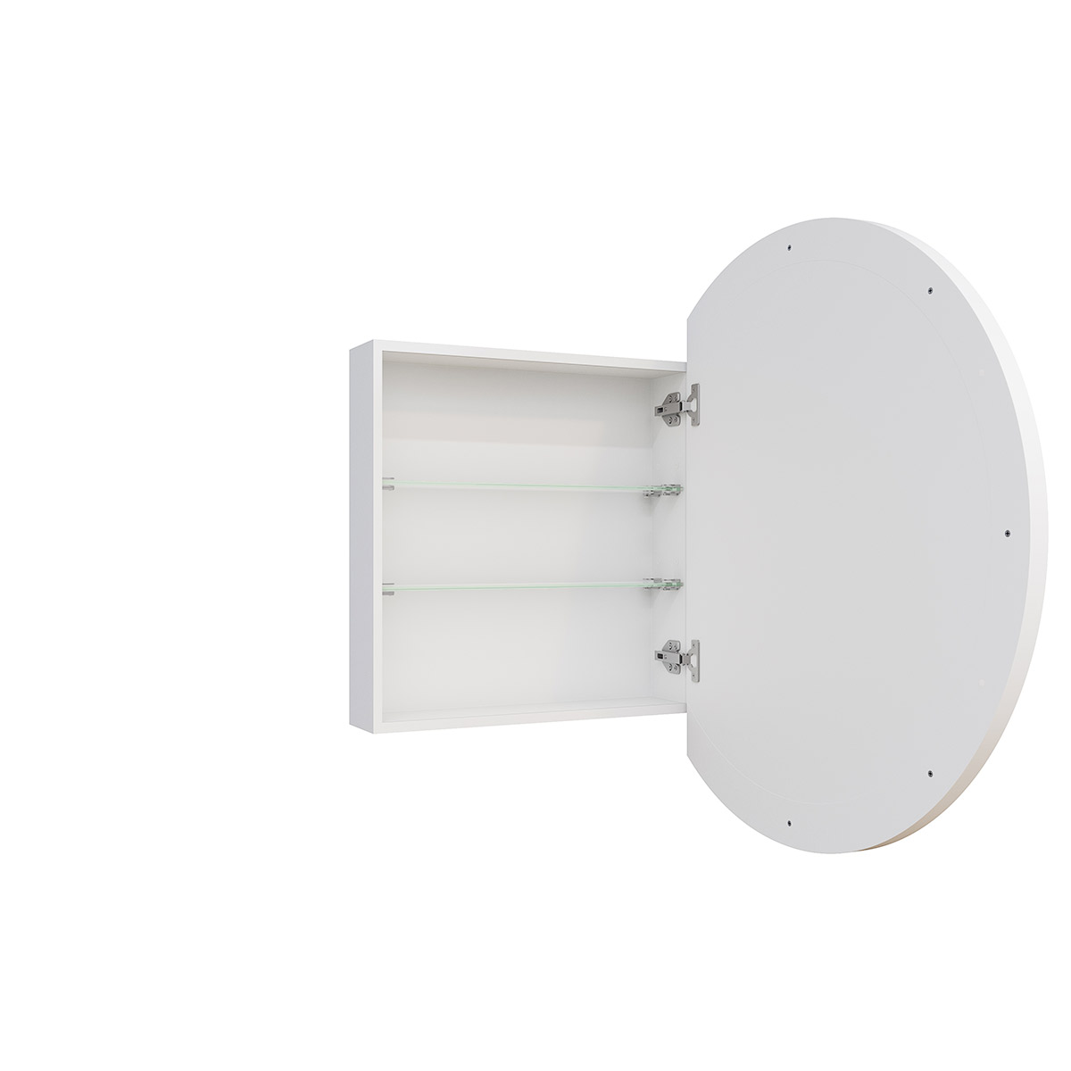 Juno Steel Frame Round Medicine GlassWarehouse.us